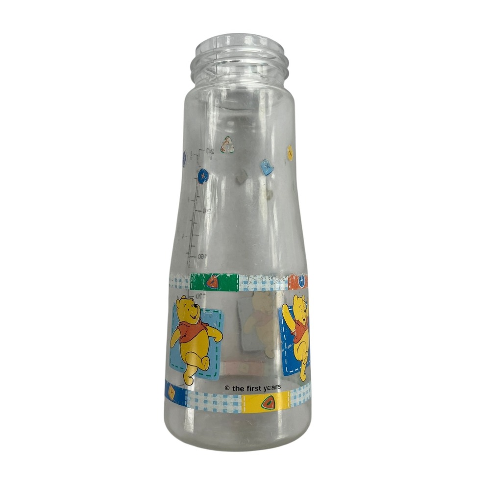 Vintage The First Years Disney Winnie the Pooh Baby Bottle 8 oz. Toddler Feeding